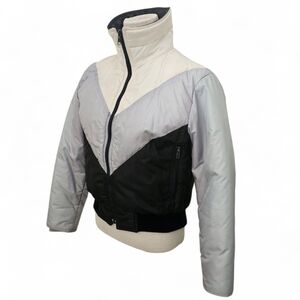 Rare Vintage 70s Chevron Ski Down Feather Jacket By Tyrolia Small